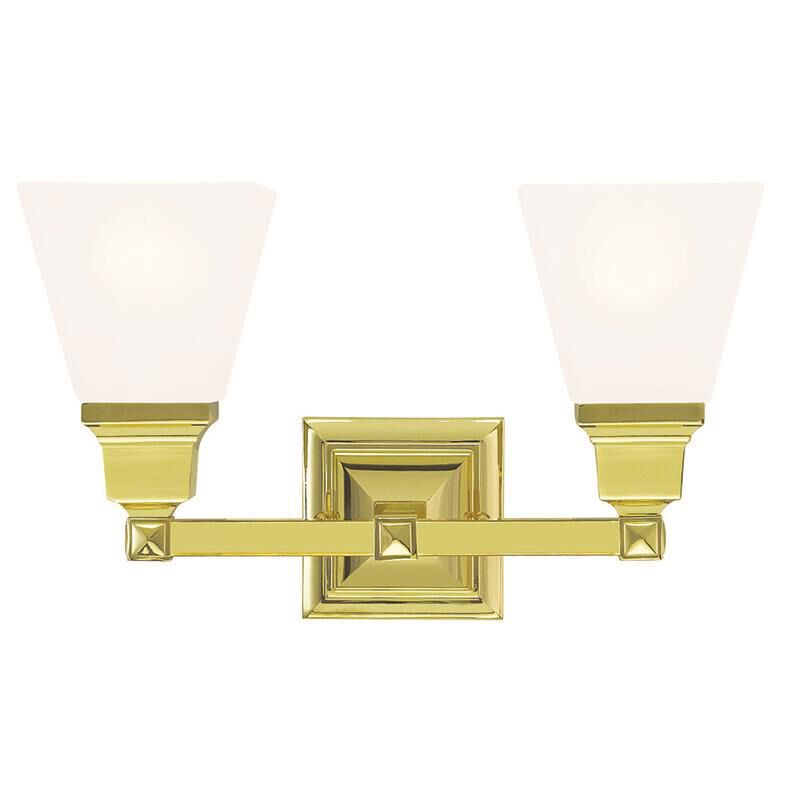 Shown in Polished Brass finish and Satin glass